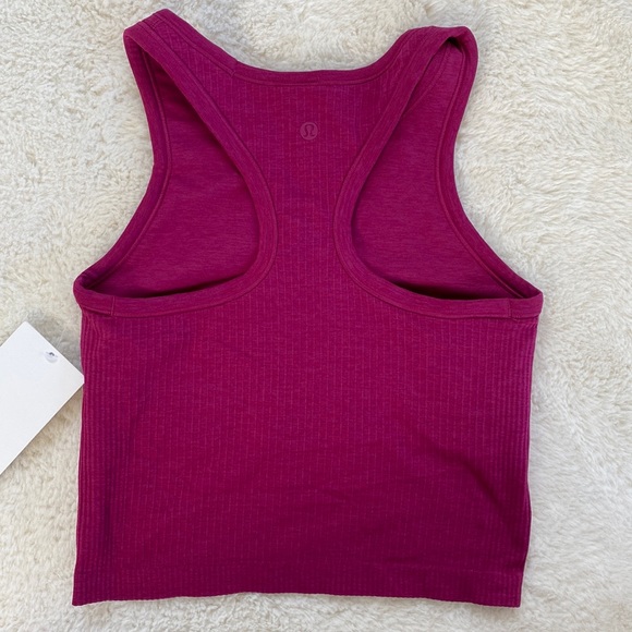 ❤️ Lululemon Ebb to Street Crop Tank Size 6 NWT - Picture 2 of 6
